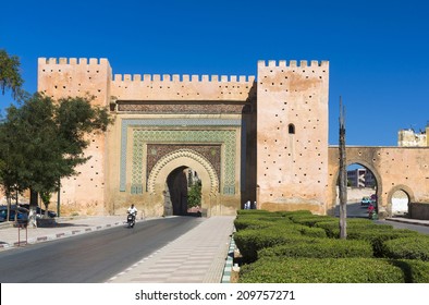 The Main Gate Of Meknes, Morocco