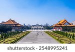 The main gate of National Chiang Kai-shek (CKS) Memorial Hall, the landmark for tourist attraction in Taiwan.  (Letters With Chiang Kai-shek)