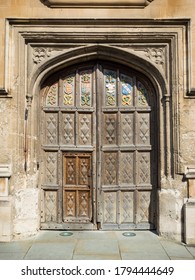 Main Gate Of Oriel College In Oxford