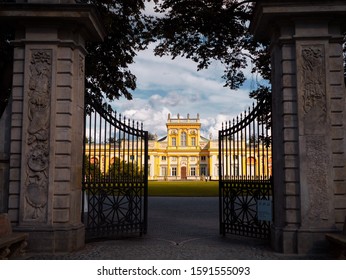 Main Gate Of The Wilanów Palace In Warsaw, Poland