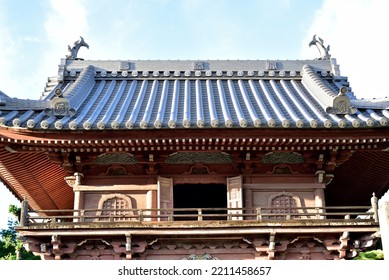 A Main Gate Of The Temple In Central Japan.