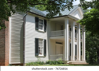 Main House On The Sam Davis American Confederate Hero Home In Smyrna Tenneesee.