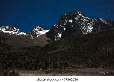 Main Peaks On Mt. Kenya