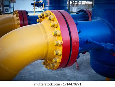 Main Pipeline, Flange Connection With Gate Valve