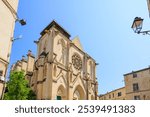 Main portal of the church Église Saint-Roch de Montpellier in Montpellier in France