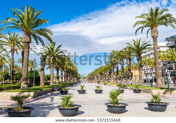 Main Promenade Passeig Jaume Salou Spain Stock Photo (Edit Now) 1372155668