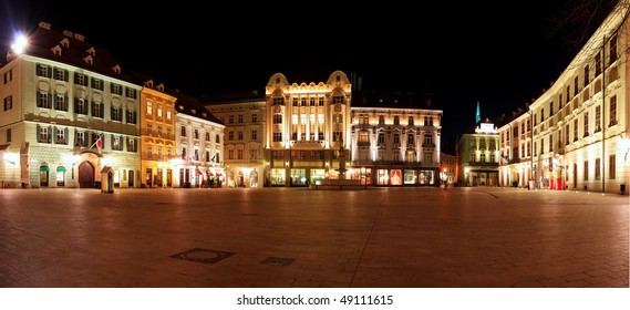 Main Square In Bratislava - Slovakia