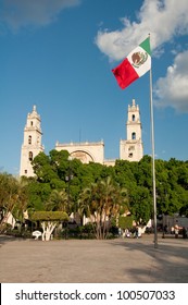 Main Square Of Merida (Mexico)