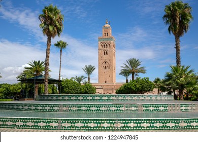 Main Square At  Mosque In Marakesh Morocco