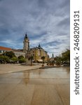 Main square of Pecs, Hungary