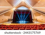 Main stage interior of the Grand Theater of Jinwan Civic Art Center, Zhuhai, Guangdong