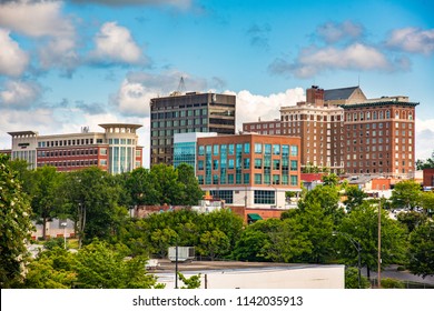 Main Street Buildings Downtown Greenville South Stock Photo 1142035913 ...