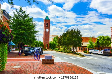 Main Street in Downtown Spartanburg South Carolina SC. - Shutterstock ID 1179956155