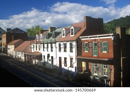 Main Street in Harpers Ferry, WV