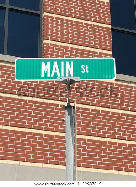 Main Street Usa Sign Stock Photo (Edit Now) 1152987815