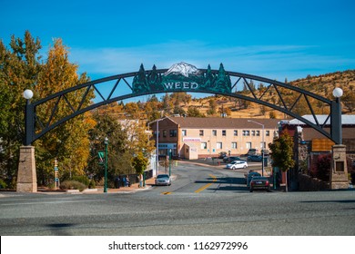 Main Street In Weed, California, Siskiyou County