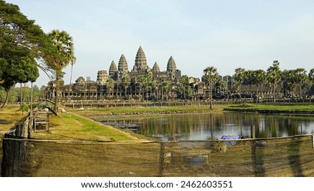 main temple complex of angkor wat in cambodia