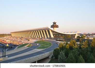 Main Terminal Of Washington Dulles International Airport.