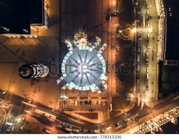 Main Vilnius City Christmas Tree Cathedral Stock Photo Edit