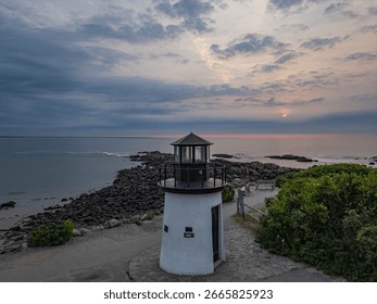 Maine Ogunquit Lobster Point Lighthouse landmark