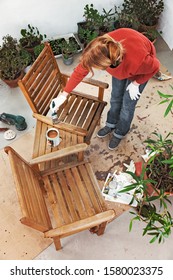 Wooden Garden Furniture High Res Stock Images Shutterstock