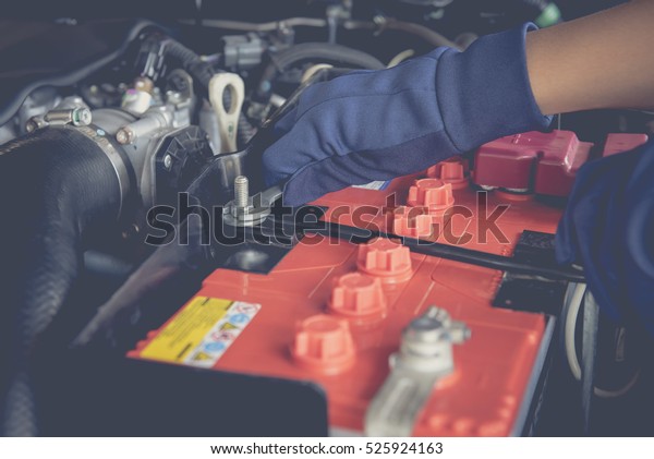 Maintenance car battery by\
yoursalf