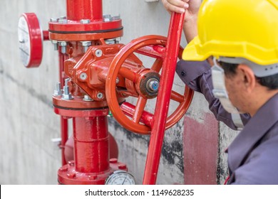 Maintenance Technician Test System Springer Prevent Fire In A Factory Monthly Off Valve Red Pipe Install Equipment Service