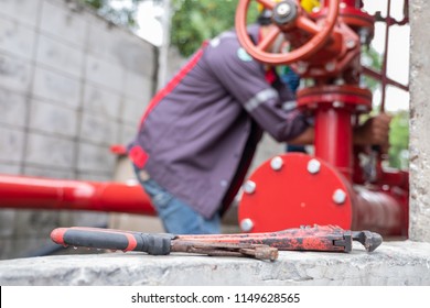 Maintenance Technician Test System Springer Prevent Fire In A Factory Monthly Off Valve Red Pipe Install Equipment Service