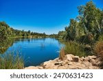 The Maitland River near Karratha, one of the few permanent rivers in the dry Pilbara region, Western Australia
