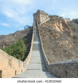 Majestic Great Wall of China - Shutterstock ID 413010460