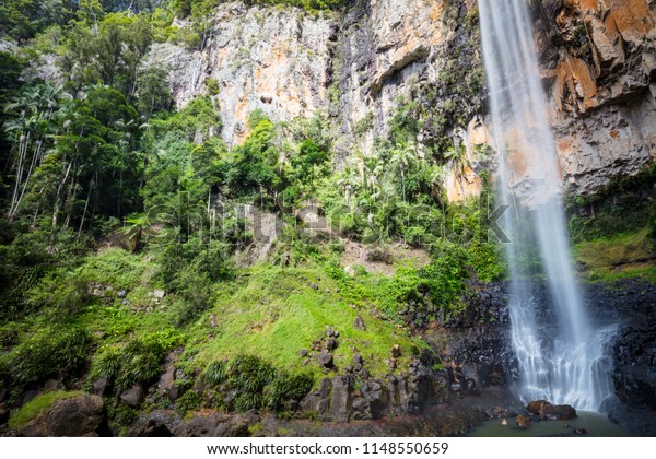 Majestic Iconic Purling Brook Falls On Royalty Free Stock Image