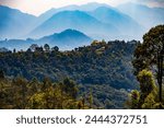 Majestic Namo Buddha Monastery Amidst the Verdant Hills of Kathmandu Valley, Nepal