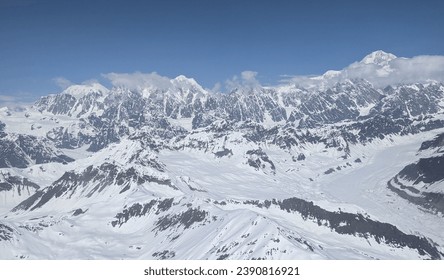 Majestic Snowy Alaskan Mountain Range - Powered by Shutterstock