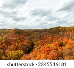 The majestic view from Dudan Pek, Hamilton, Ontario, at Fall 