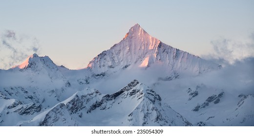 Majestic Weisshorn At Sunrise