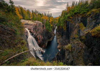 The majesty of Northern Ontario at Aguasabon Falls and Gorge. - Shutterstock ID 2161326167