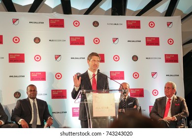 Major League Soccer Press Conference At The Mercedes-Benz Stadium On October 23rd, 2017 In Atlanta, Georgia USA Announcement Of MLS ALL-STAR Game In Atlanta 2018