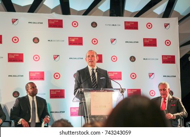 Major League Soccer Press Conference At The Mercedes-Benz Stadium On October 23rd, 2017 In Atlanta, Georgia USA Announcement Of MLS ALL-STAR Game In Atlanta 2018