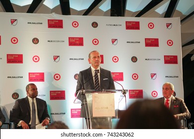 Major League Soccer Press Conference At The Mercedes-Benz Stadium On October 23rd, 2017 In Atlanta, Georgia USA Announcement Of MLS ALL-STAR Game In Atlanta 2018