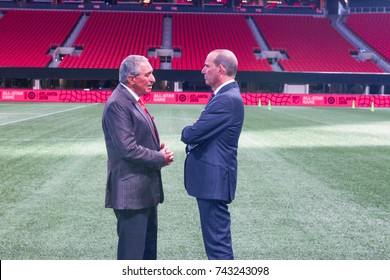 Major League Soccer Press Conference At The Mercedes-Benz Stadium On October 23rd, 2017 In Atlanta, Georgia USA Announcement Of MLS ALL-STAR Game In Atlanta 2018