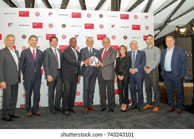 Major League Soccer Press Conference At The Mercedes-Benz Stadium On October 23rd, 2017 In Atlanta, Georgia USA Announcement Of MLS ALL-STAR Game In Atlanta 2018