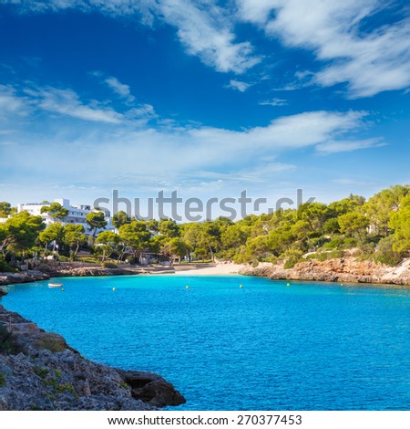 Majorca Cala Dor d Or beach in Mallorca Santanyi at Balearic Islands of Spain