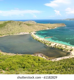 Majors Bay Beach On The Caribbean Island Of Saint Kitts