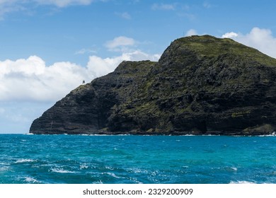 Makapu'u point cliffs and lighthouse