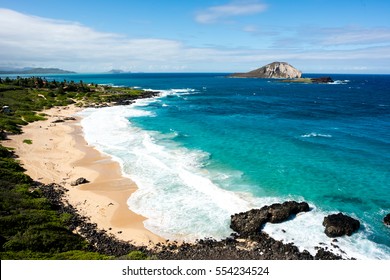 Makapuu Point Lighthouse Trail In Oahu, Hawaii.