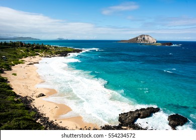 Makapuu Point Lighthouse Trail In Oahu, Hawaii.