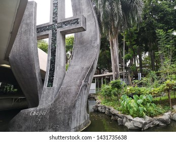 Makati Manila 10 6 2019 Modern Church Inside A Mall Area In Makati Manila