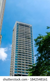 Makati, Metro Manila, Philippines - Oct 2020: An Upscale Condominium In Salcedo Village, Part Of Makati CBD.
