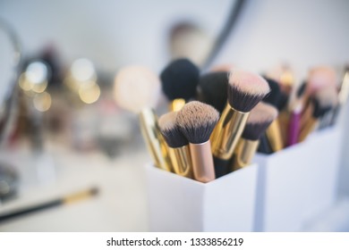 Make up artist's set of tools - Shutterstock ID 1333856219