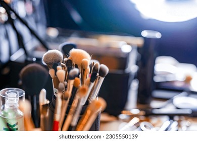 Make up artist's set of tools close up - Powered by Shutterstock